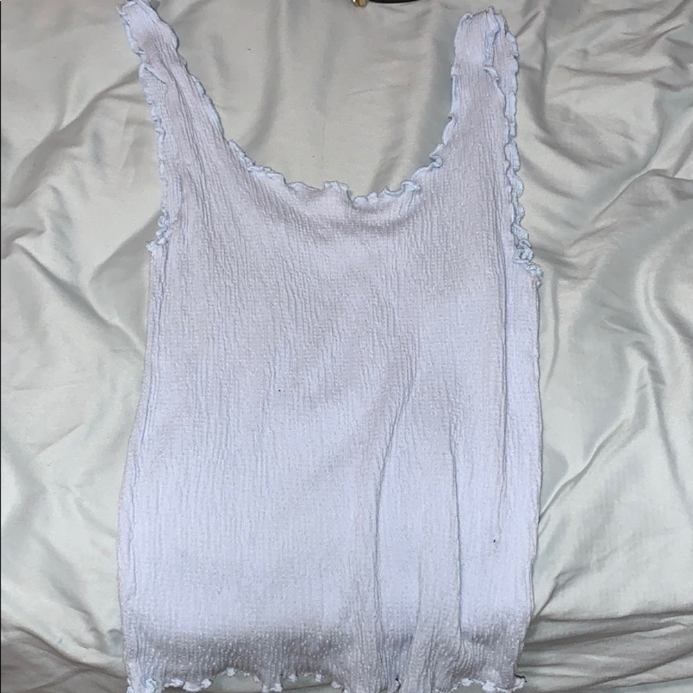 light blue tank top